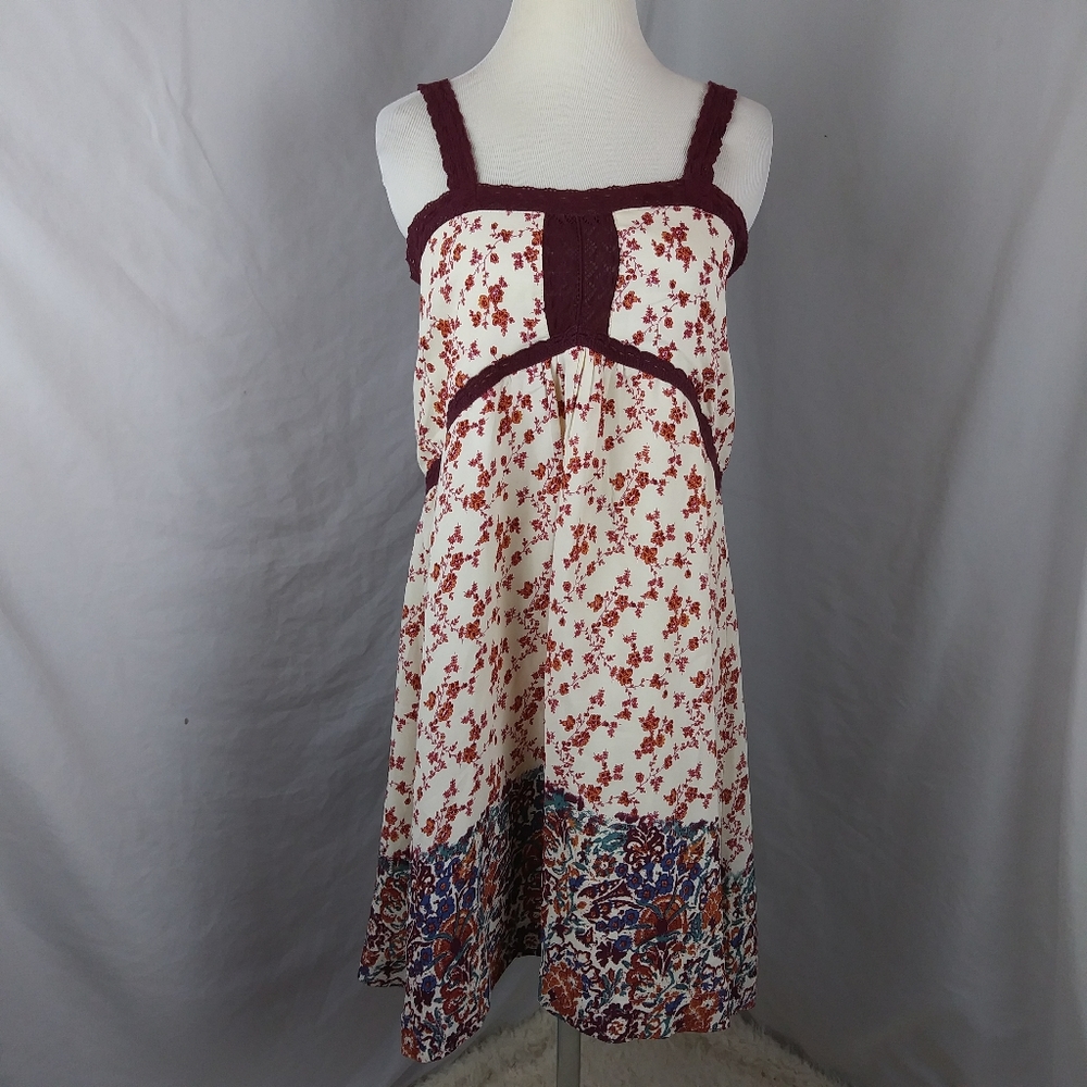 House of Harlow 1960 floral boho empire dress s